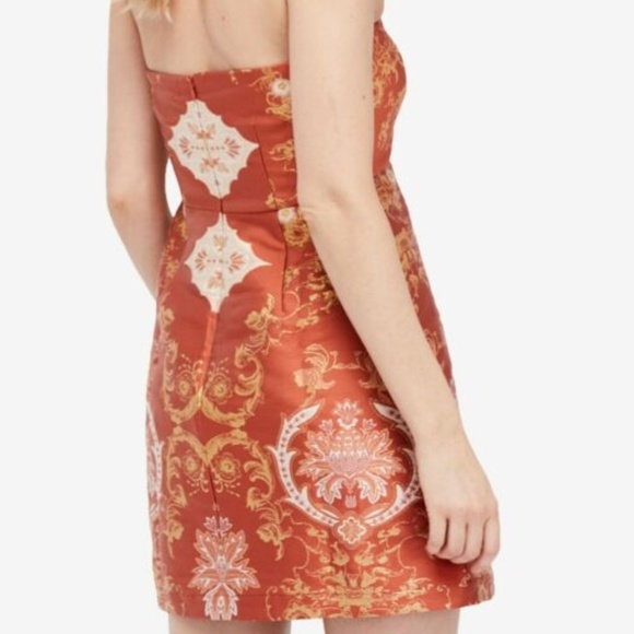 NWT Free People Metallic Strapless Clubwear Dress - Picture 2 of 4